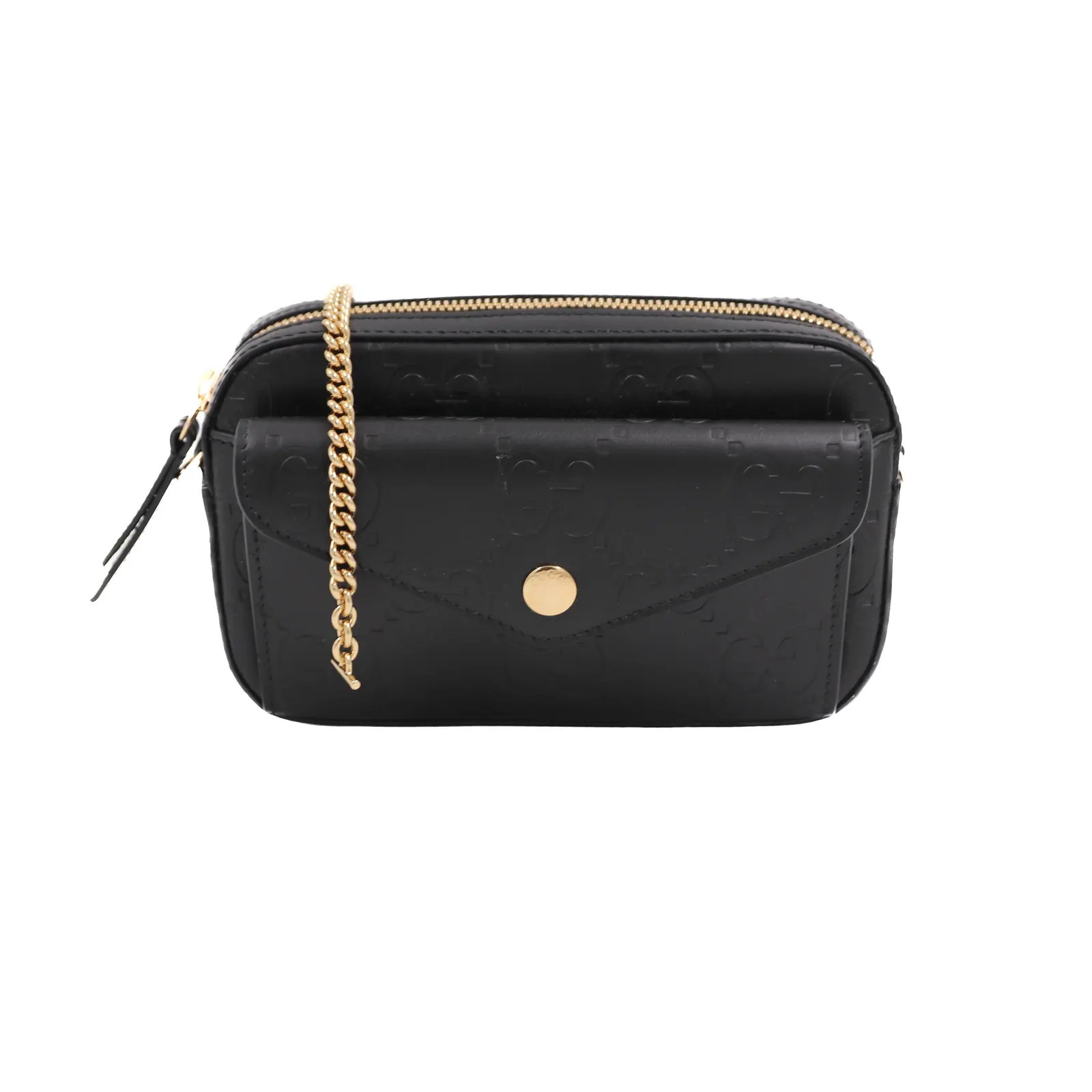 Gucci GG Super Mini Shoulder Bag in Black 781554
