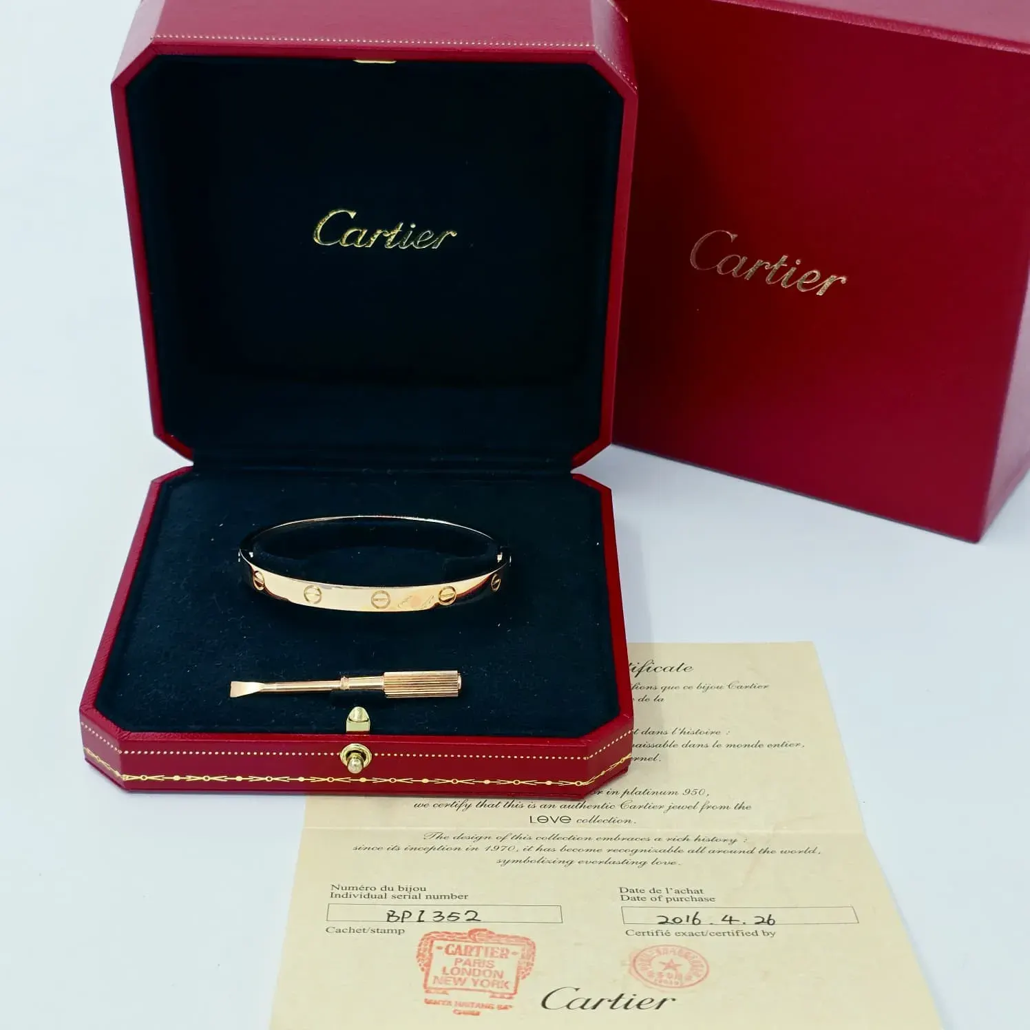 Cartier Cartier Love Bracelet 750PG 18 BPI352 2016