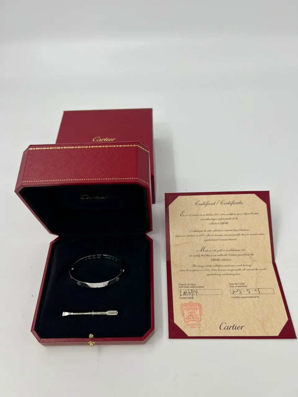 Cartier Cartier Love Bracelet 750WG 16 IM6914 2005 Old Opening/Closing