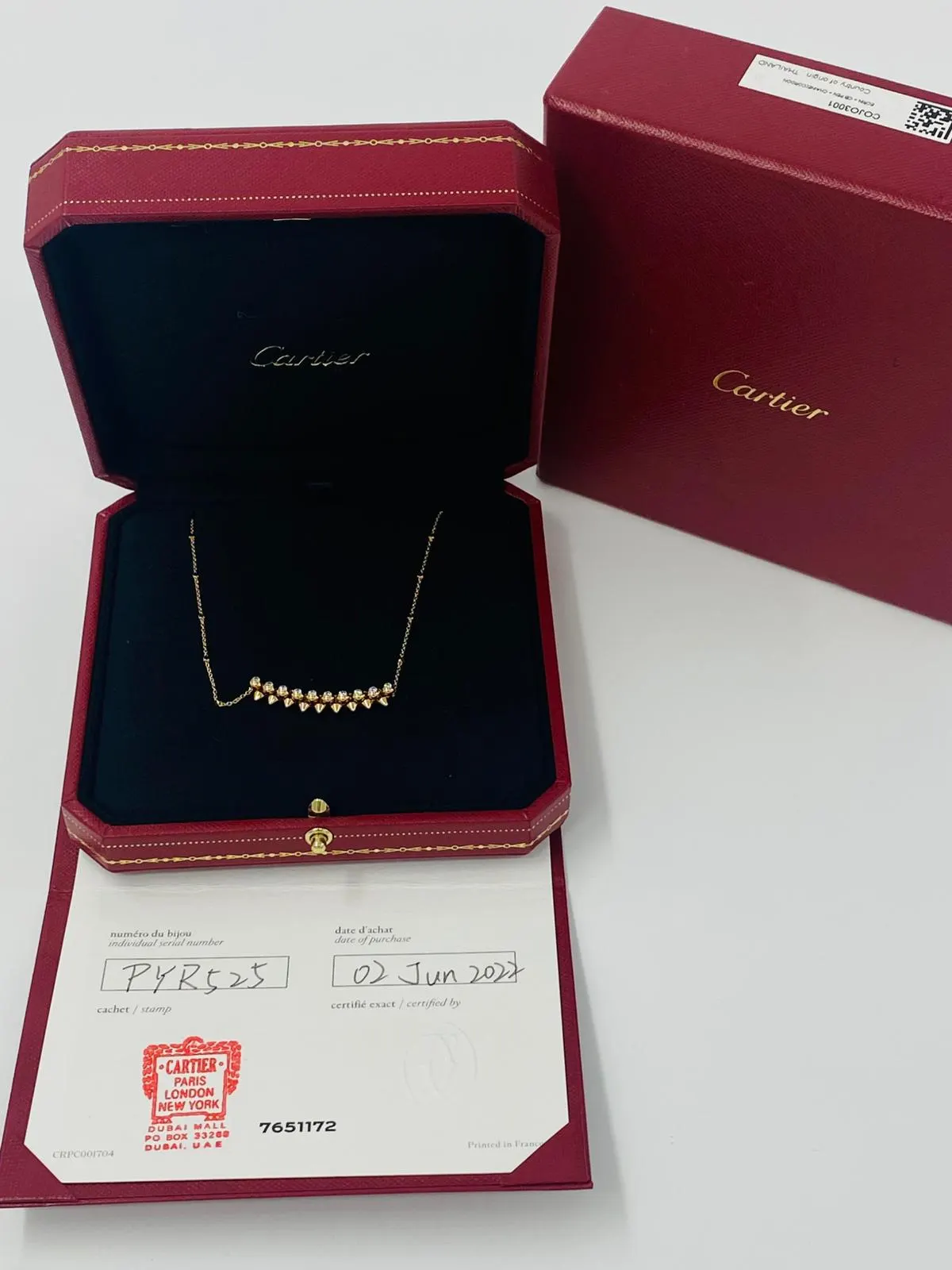 Unknown Cartier Clash Diamond Necklace 750PG PYR525 2022