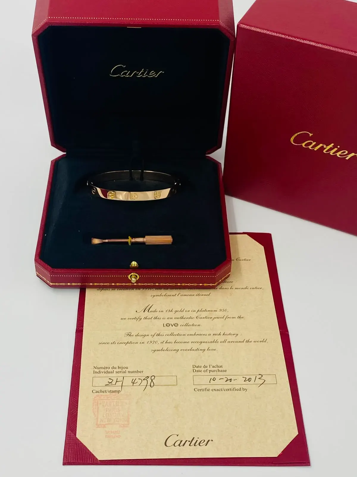 Cartier Cartier Love Bracelet 750PG 17 ZH4798