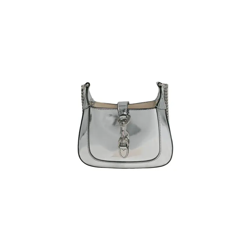 Gucci Gucci Mini Jackie Patent Leather Silver 782889