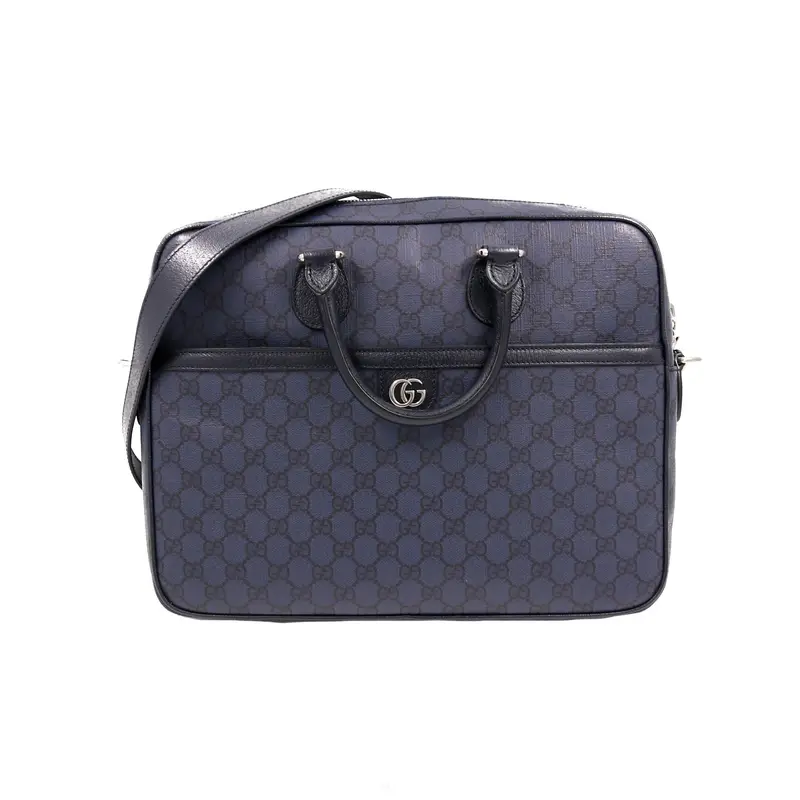Gucci Gucci GG Supreme Blue Medium Briefcase 792116
