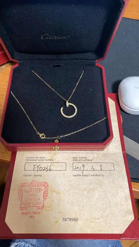 Cartier Cartier Juste un Clou Diamond Necklace 750YG FYO236 2019