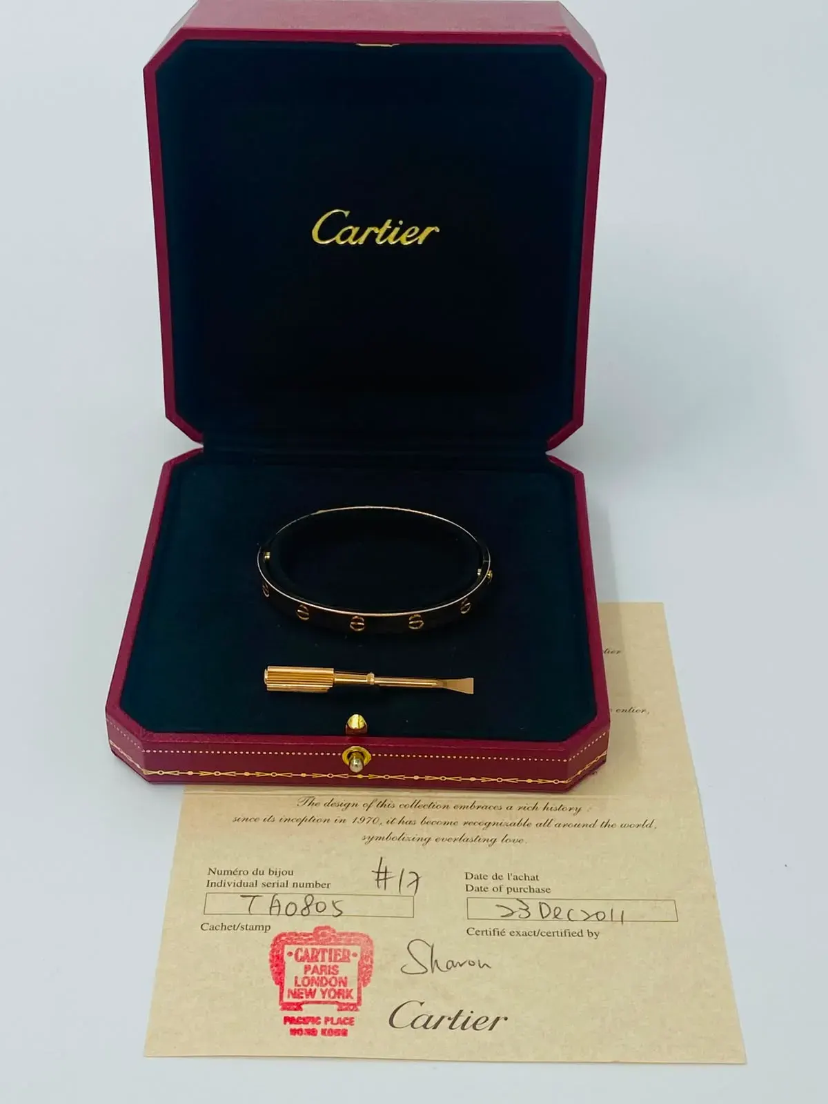 Cartier Cartier Love Bracelet 750PG 17 TA0805 2011