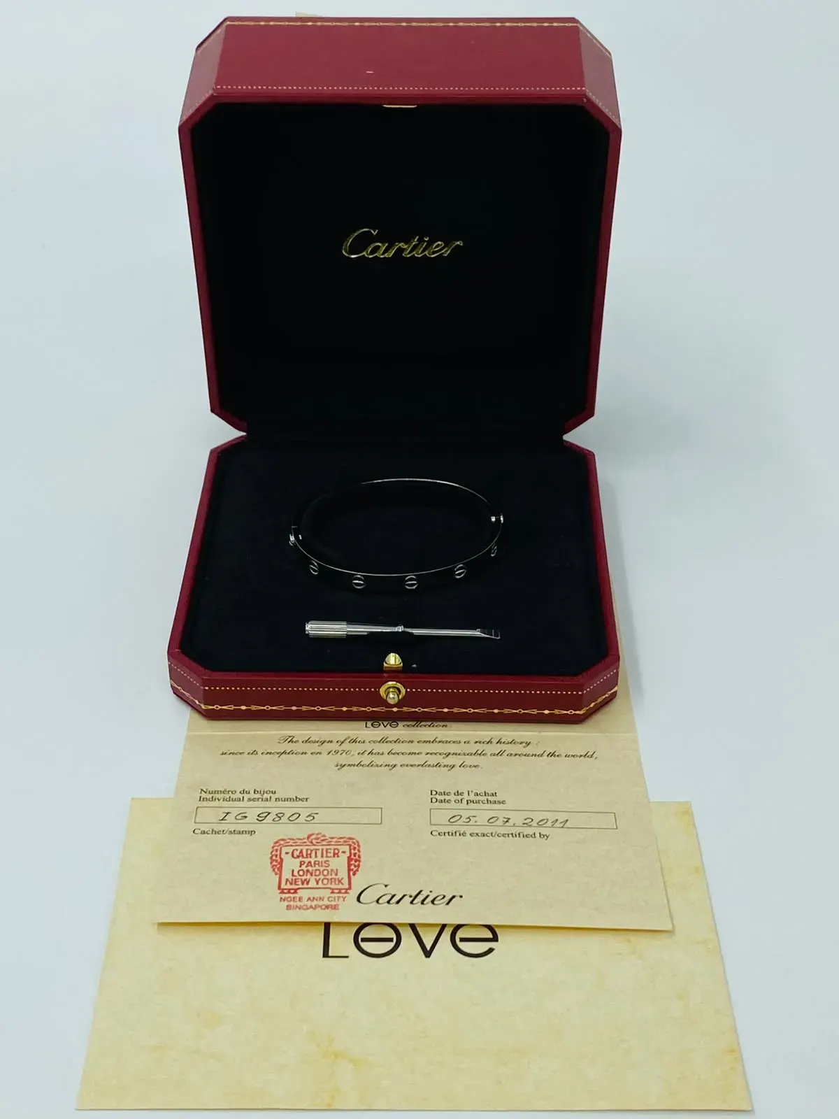 Cartier Cartier Love Bracelet 750WG 17 IG9805
