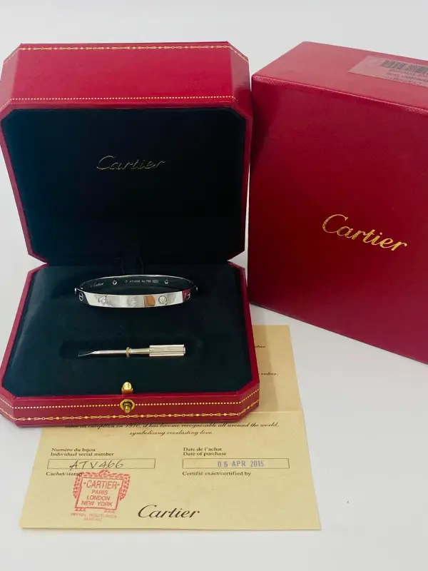 Cartier Cartier Love Bracelet Half Diamond 4PD 750WG 17 ATV466 2015